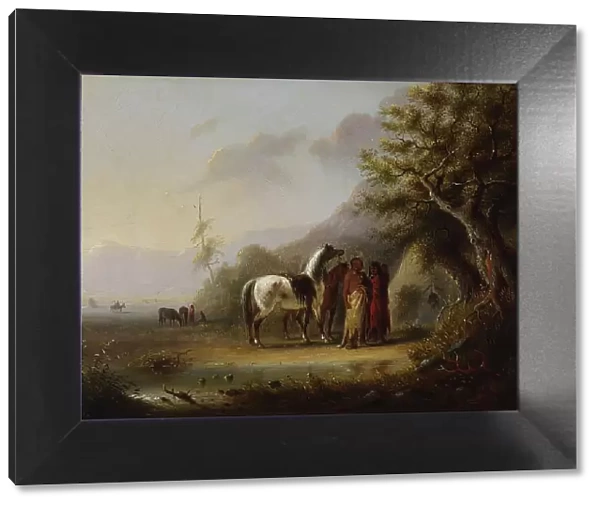Sioux Indians in the Mountains, c1850. Creator: Alfred Jacob Miller