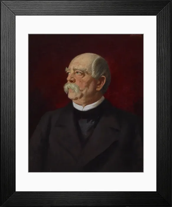 Framed Print : Portrait of Bismark, c1860. Creator: Carl Bersch Framed Print : Portrait of Bismark, c1860. Creator: Carl Bersch