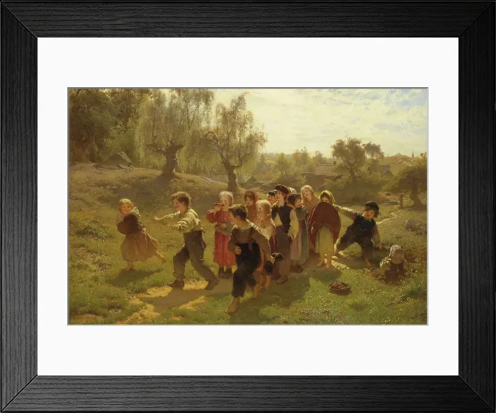 Framed Print : The Game. Creator: Johan August Malmström Framed Print : The Game. Creator: Johan August Malmström