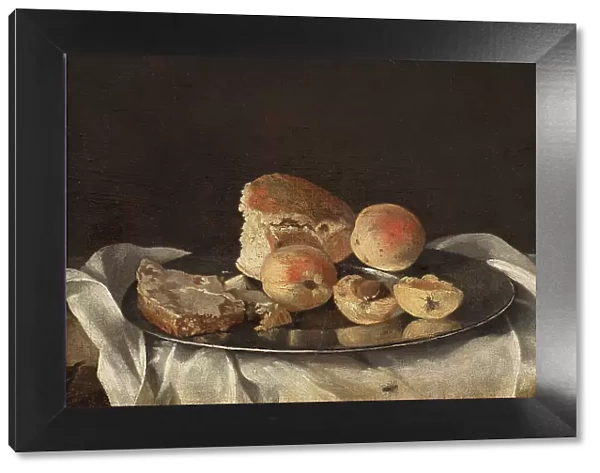 Still Life with Fruit and Bread, c17th century. Creator: Unknown
