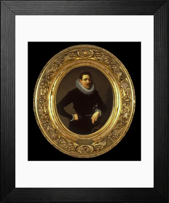 Framed Print : Portrait of a 28-Year-Old Man, Probably from the Snouck Family, 1603-1610. Creator: Unknown Framed Print : Portrait of a 28-Year-Old Man, Probably from the Snouck Family, 1603-1610. Creator: Unknown