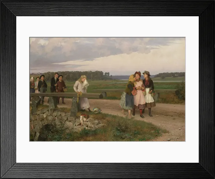 Framed Print : The Tell-Tale. Creator: Johan August Malmström Framed Print : The Tell-Tale. Creator: Johan August Malmström