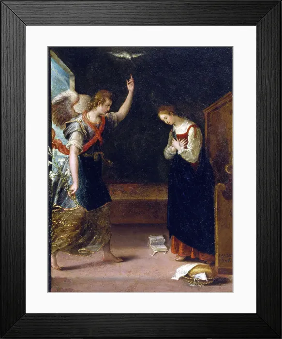Framed Print : The Annunciation, late 16th century. Creator: Lavinia Fontana Framed Print : The Annunciation, late 16th century. Creator: Lavinia Fontana