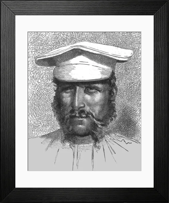 Framed Print : Soldier of the Caucasus; The Caucasus, 1875. Creator: Unknown Framed Print : Soldier of the Caucasus; The Caucasus, 1875. Creator: Unknown