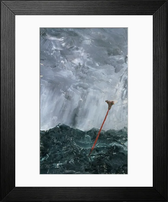 Framed Print : Stormy Sea. Broom Buoy, 1892. Creator: August Strindberg Framed Print : Stormy Sea. Broom Buoy, 1892. Creator: August Strindberg