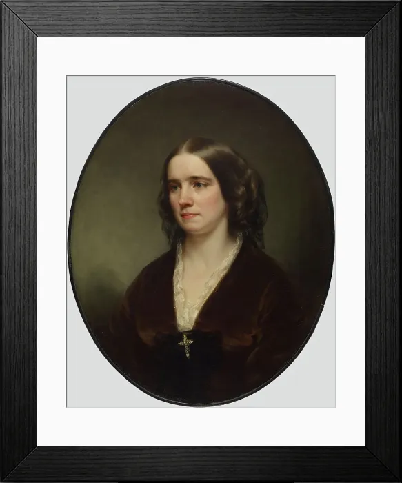 Framed Print : Portrait of Ellen Harper Walters, c1859. Creator: George Augustus Baker Framed Print : Portrait of Ellen Harper Walters, c1859. Creator: George Augustus Baker