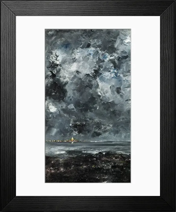 Framed Print : The Town, 1903. Creator: August Strindberg Framed Print : The Town, 1903. Creator: August Strindberg