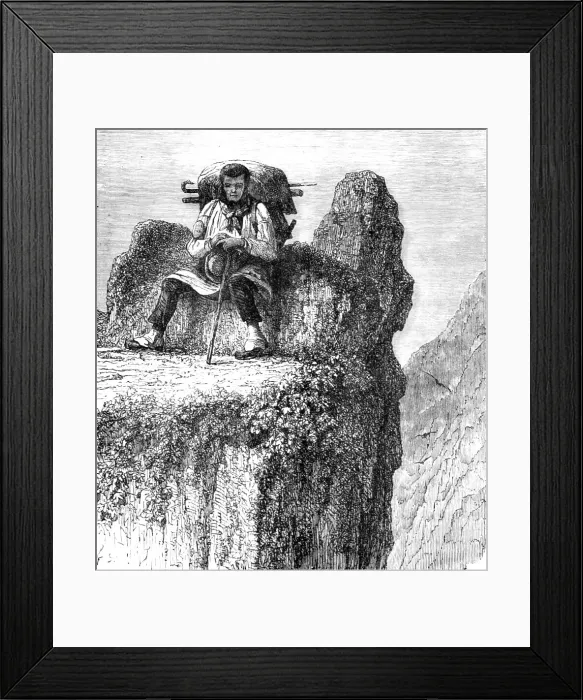 Framed Print : Guide in the Hartz; From Alsace to the Hartz, 1875. Creator: Unknown Framed Print : Guide in the Hartz; From Alsace to the Hartz, 1875. Creator: Unknown