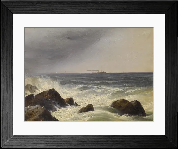 Framed Print : On the Atlantic, 19th century. Creator: Charles Lanman Framed Print : On the Atlantic, 19th century. Creator: Charles Lanman