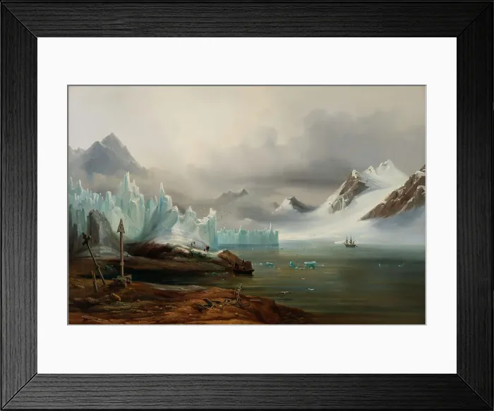 Framed Print : View from Spitzbergen. Creator: Auguste Etienne Francois Mayer Framed Print : View from Spitzbergen. Creator: Auguste Etienne Francois Mayer