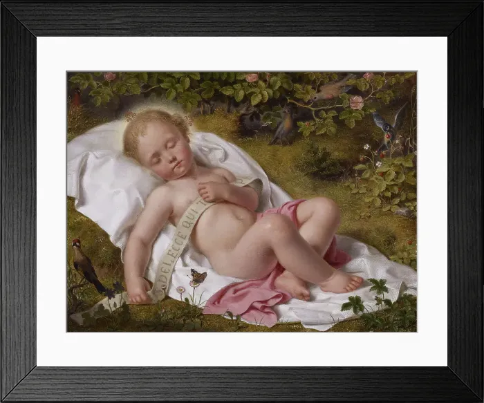 Framed Print : The Christ Child, 1849. Creator: Andreas Johann Jacob Muller Framed Print : The Christ Child, 1849. Creator: Andreas Johann Jacob Muller
