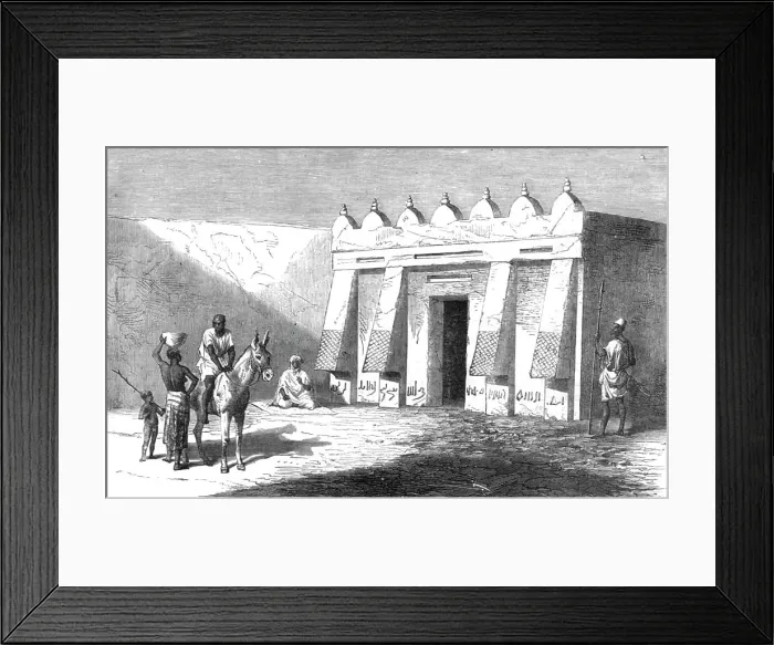 Framed Print : House of the Daughter of the last King of Segou, at Yamina; Journey from the Senegal... 1875. Creator: Unknown Framed Print : House of the Daughter of the last King of Segou, at Yamina; Journey from the Senegal... 1875. Creator: Unknown