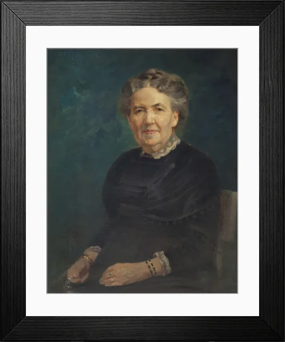 Framed Print : Sofia Lovisa Gumælius, 1840-1915, managing director, businesswoman, 1910. Creator: Axel Jungstedt Framed Print : Sofia Lovisa Gumælius, 1840-1915, managing director, businesswoman, 1910. Creator: Axel Jungstedt