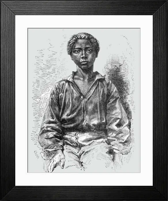 Framed Print : Indian boy; Indian-Rubber Groves of the Amazons, 1875. Creator: Unknown Framed Print : Indian boy; Indian-Rubber Groves of the Amazons, 1875. Creator: Unknown