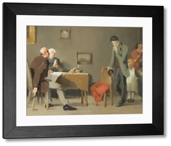Framed Print : The Prodigal Son. Sketch, 1881. Creator: Axel Henrik Kulle Framed Print : The Prodigal Son. Sketch, 1881. Creator: Axel Henrik Kulle