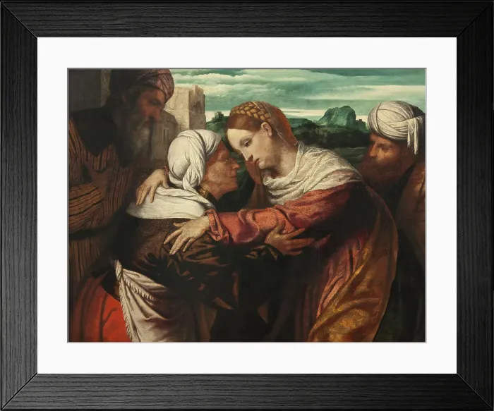 Framed Print : The Visitation, c15th century. Creator: Unknown Framed Print : The Visitation, c15th century. Creator: Unknown