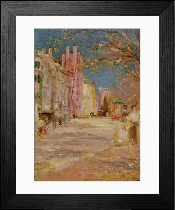 Framed Print : Boston Street Scene (Boston Common), 1898-99. Creator: Edward Mitchell Bannister Framed Print : Boston Street Scene (Boston Common), 1898-99. Creator: Edward Mitchell Bannister
