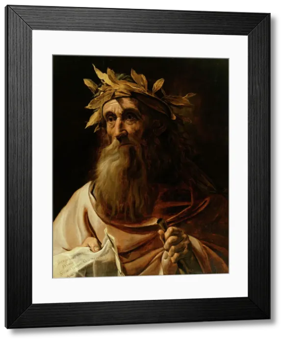 Framed Print : Idealized Portrait of the Poet Homer, 1639. Creator: Unknown Framed Print : Idealized Portrait of the Poet Homer, 1639. Creator: Unknown