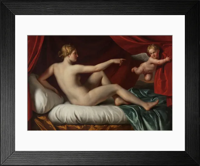 Framed Print : Venus and Cupid, c18th century. Creator: Unknown Framed Print : Venus and Cupid, c18th century. Creator: Unknown