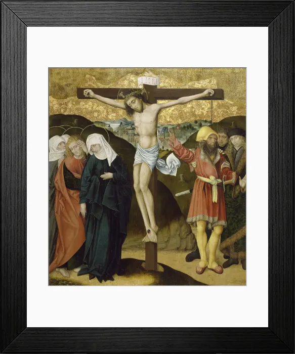 Framed Print : Altarpiece with the Passion of Christ: Crucifixion, c1480-1495. Creator: Unknown Framed Print : Altarpiece with the Passion of Christ: Crucifixion, c1480-1495. Creator: Unknown