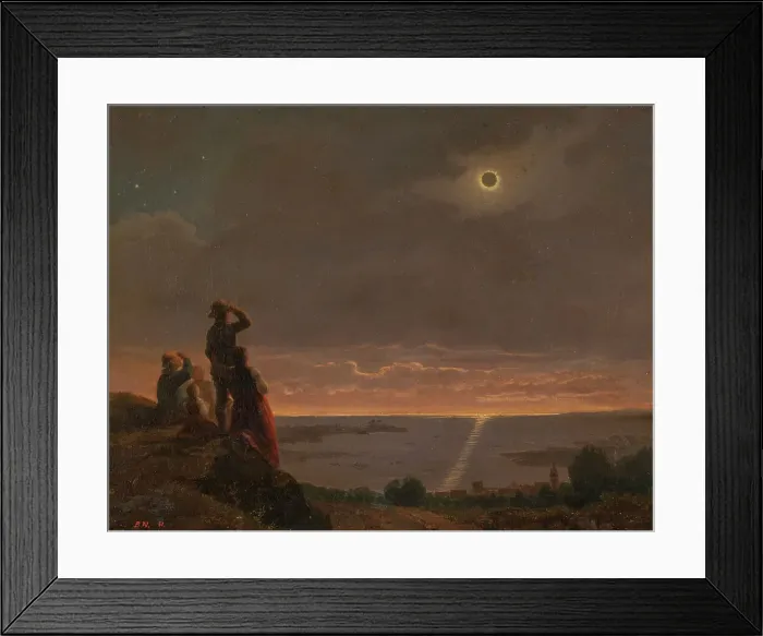 Framed Print : Solar Eclipse, 1851. Creator: Bengt Nordenberg Framed Print : Solar Eclipse, 1851. Creator: Bengt Nordenberg