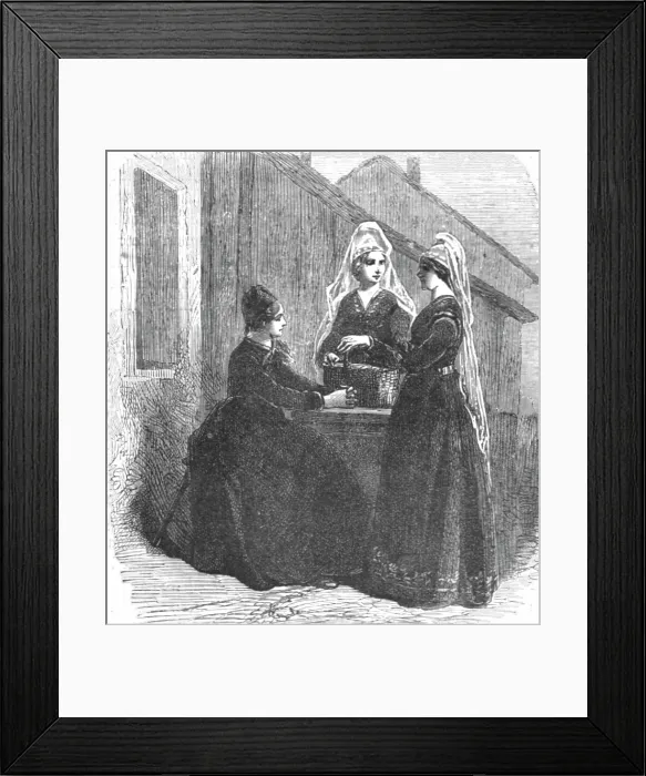 Framed Print : Icelandic Costumes; An Icelanders Notes on Iceland, 1875. Creator: Unknown Framed Print : Icelandic Costumes; An Icelanders Notes on Iceland, 1875. Creator: Unknown