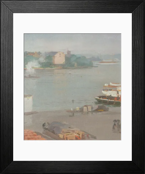 Framed Print : On the Quay. Creator: William Blair Bruce Framed Print : On the Quay. Creator: William Blair Bruce