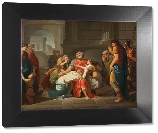 The Blind Oedipus Commending his Children to the Gods , 1784. Creator: Bénigne Gagneraux