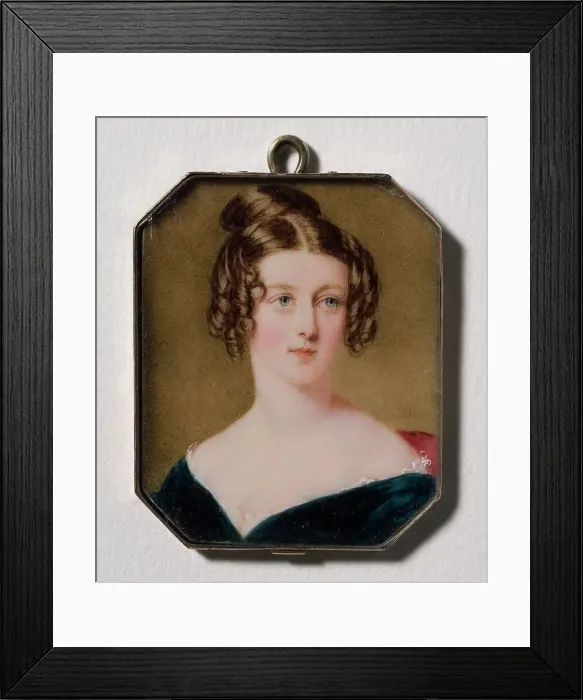 Framed Print : Unknown woman, early-mid 19th century. Creator: William Egley Framed Print : Unknown woman, early-mid 19th century. Creator: William Egley