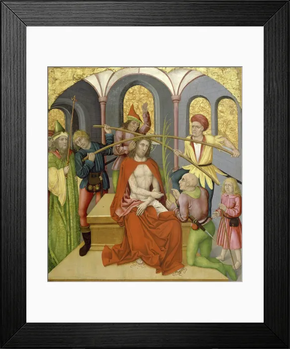 Framed Print : Altarpiece with the Passion of Christ: Christ Mocked, c1480-1495. Creator: Unknown Framed Print : Altarpiece with the Passion of Christ: Christ Mocked, c1480-1495. Creator: Unknown