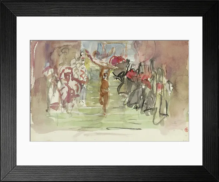 Framed Print : Performers on stage, 1875-1934. Creator: Isaac Lazerus Israels Framed Print : Performers on stage, 1875-1934. Creator: Isaac Lazerus Israels