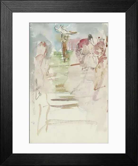 Framed Print : Performers on stage, 1875-1934. Creator: Isaac Lazerus Israels Framed Print : Performers on stage, 1875-1934. Creator: Isaac Lazerus Israels
