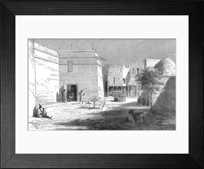 Framed Print : Ahmadou's Palace at Segou; Journey from the Senegal to the Niger, 1875. Creator: Unknown Framed Print : Ahmadou's Palace at Segou; Journey from the Senegal to the Niger, 1875. Creator: Unknown