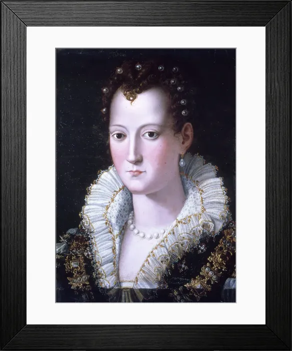 Framed Print : Portrait of Virginia de Medici (1568-1615), c1590. Creator: Giovanni Maria Butteri Framed Print : Portrait of Virginia de Medici (1568-1615), c1590. Creator: Giovanni Maria Butteri
