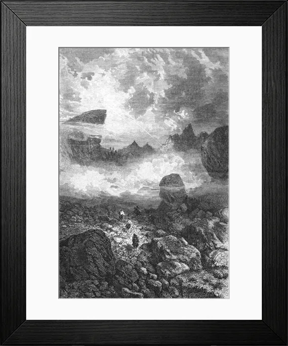 Framed Print : Passage of the Cordilleras; A Ramble in Peru, 1875. Creator: Unknown Framed Print : Passage of the Cordilleras; A Ramble in Peru, 1875. Creator: Unknown