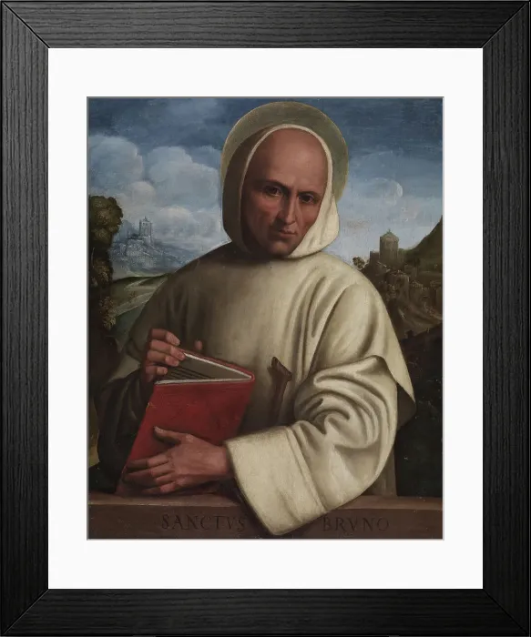Framed Print : Saint Bruno, c1525. Creator: Girolamo Marchesi Framed Print : Saint Bruno, c1525. Creator: Girolamo Marchesi