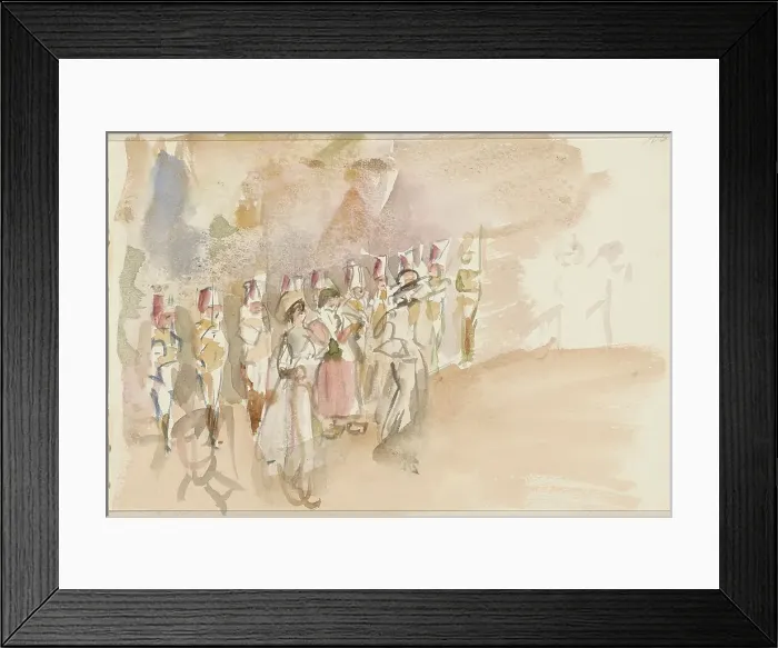 Framed Print : Performers on stage, 1875-1934. Creator: Isaac Lazerus Israels Framed Print : Performers on stage, 1875-1934. Creator: Isaac Lazerus Israels
