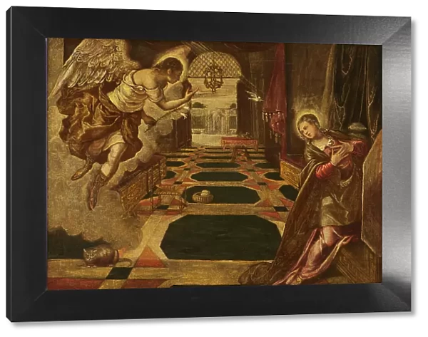 The Annunciation. Creator: Workshop of Tintoretto