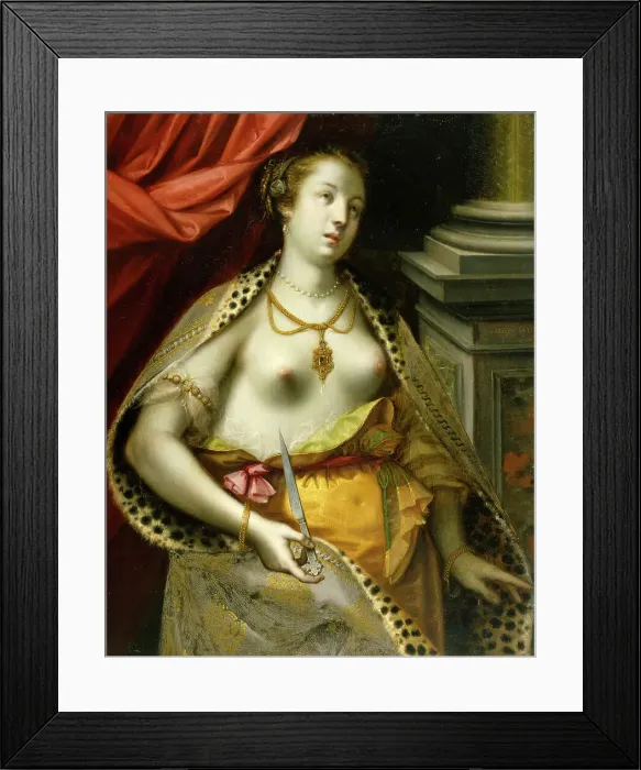 Framed Print : The Suicide of Lucretia, 1600. Creator: Heinrich Ulrich Framed Print : The Suicide of Lucretia, 1600. Creator: Heinrich Ulrich