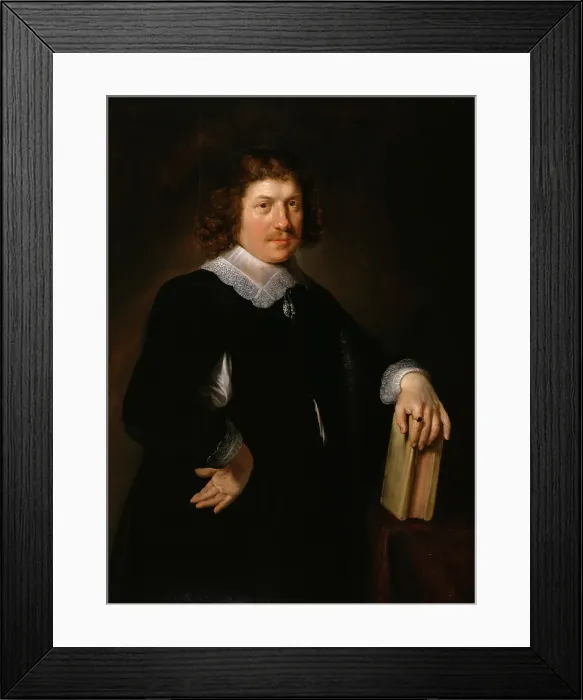 Framed Print : Portrait of a Man (with his Wife), 1647. Creator: Hendrick Bloemaert Framed Print : Portrait of a Man (with his Wife), 1647. Creator: Hendrick Bloemaert