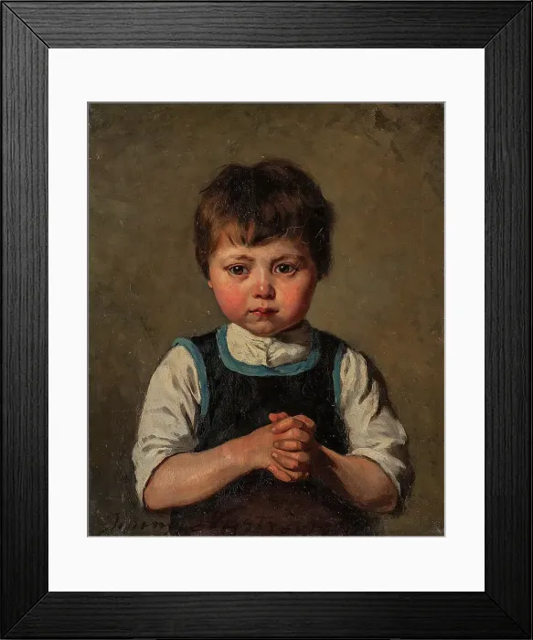 Framed Print : Portrait of a Boy, c1900s. Creator: Jenny Nystrom Framed Print : Portrait of a Boy, c1900s. Creator: Jenny Nystrom