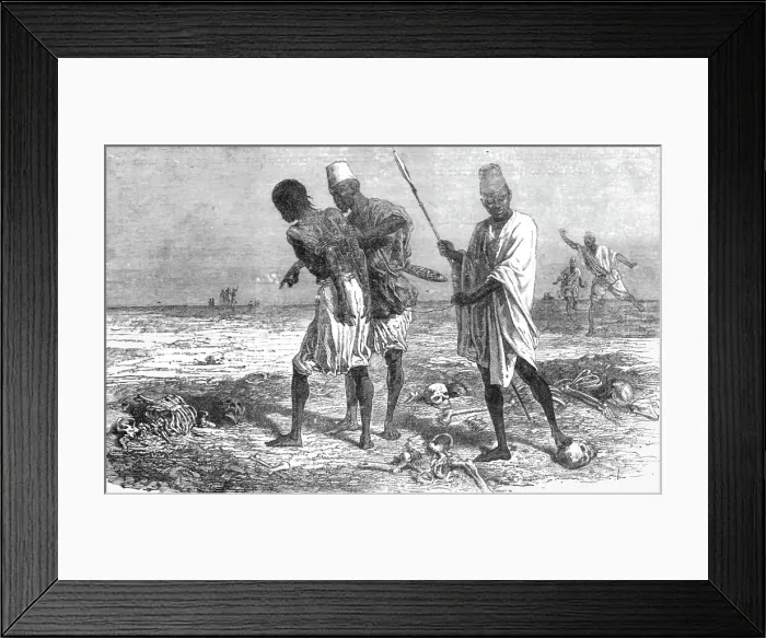 Framed Print : Soldier led to Execution; Journey from the Senegal to the Niger, 1875. Creator: Unknown Framed Print : Soldier led to Execution; Journey from the Senegal to the Niger, 1875. Creator: Unknown