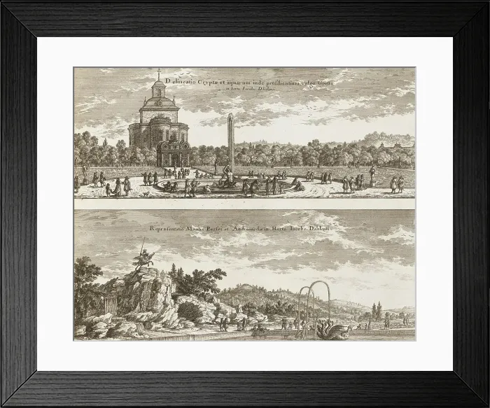 Framed Print : Garden pavilion The Cave at Jakobsdal (now Ulriksdal Palace), 1668. Creator: Adam Perelle. Garden pavilion The Cave at Jakobsdal (now Ulriksdal Palace), 1668. Creator: Adam Perelle Framed Print : Garden pavilion The Cave at Jakobsdal (now Ulriksdal Palace), 1668. Creator: Adam Perelle. Garden pavilion The Cave at Jakobsdal (now Ulriksdal Palace), 1668. Creator: Adam Perelle