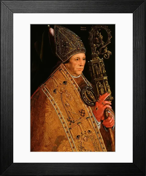 Framed Print : Saint Nicholas, 1563. Creator: Jacques de Poindre Framed Print : Saint Nicholas, 1563. Creator: Jacques de Poindre