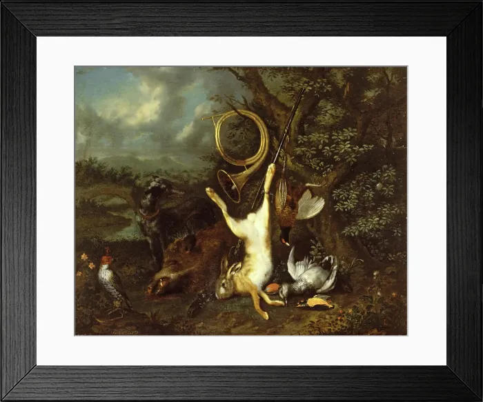 Framed Print : Still Life with Dead Game, 1720-1729. Creator: Jan Baptiste Govaerts Framed Print : Still Life with Dead Game, 1720-1729. Creator: Jan Baptiste Govaerts