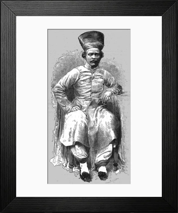Framed Print : Parsee of Bombay; From Bombay to Kosseir: The Red Sea, 1875. Creator: Unknown Framed Print : Parsee of Bombay; From Bombay to Kosseir: The Red Sea, 1875. Creator: Unknown