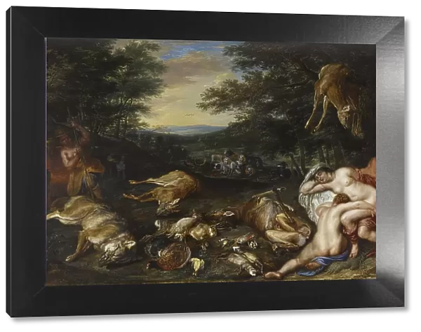 Diana and Her Nymphs after Their Hunt, 1630-1639. Creator: Jan Brueghel the younger
