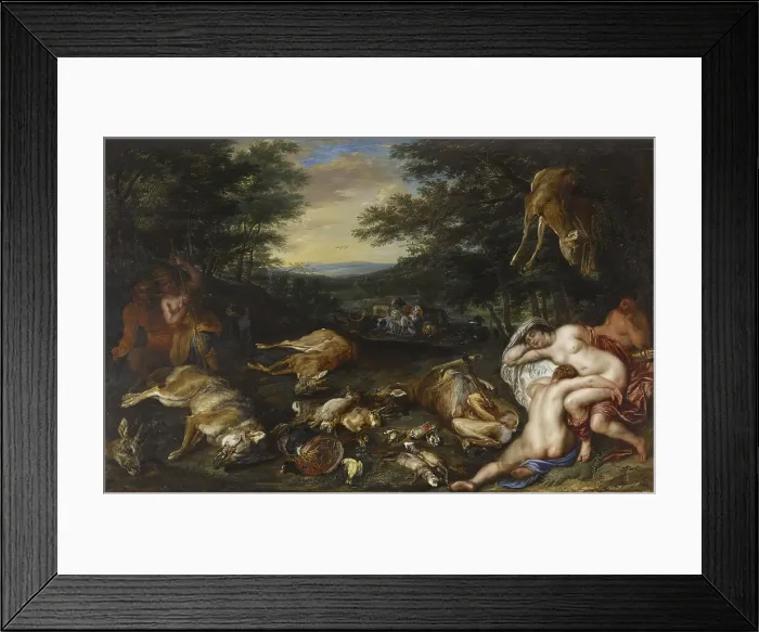 Framed Print : Diana and Her Nymphs after Their Hunt, 1630-1639. Creator: Jan Brueghel the younger Framed Print : Diana and Her Nymphs after Their Hunt, 1630-1639. Creator: Jan Brueghel the younger