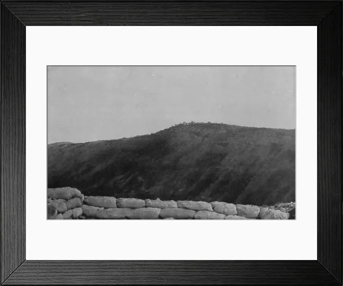 Framed Print : Italian Offensive of Isonzo; The western slopes of Monte Santo... 1917. Creator: Unknown Framed Print : Italian Offensive of Isonzo; The western slopes of Monte Santo... 1917. Creator: Unknown