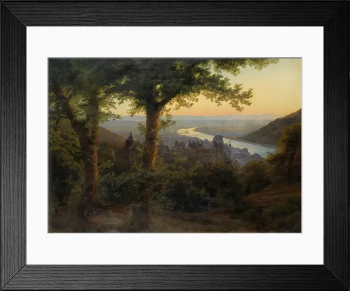 Framed Print : The Castle of Heidelberg, 1838. Creator: Carl Dahl Framed Print : The Castle of Heidelberg, 1838. Creator: Carl Dahl